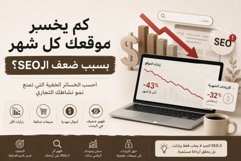 كم يخسر موقعك كل شهر بسبب ضعف الـSEO؟